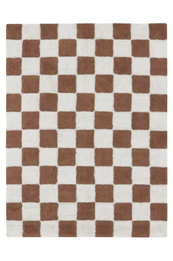 "Lorena Canals Waschbarer Teppich in der Küche - Tiles, Dark grey, Farbe: Toffee image"