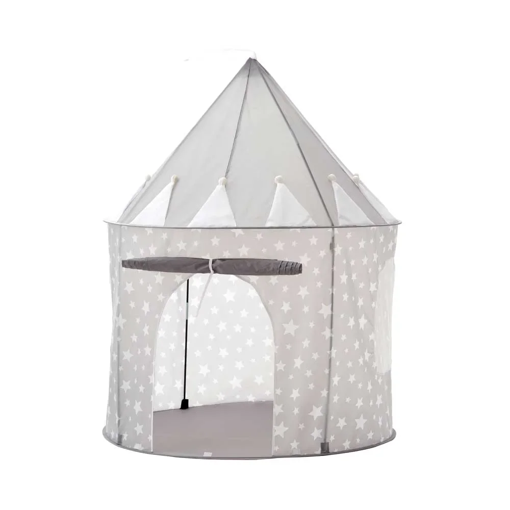 "Kids Concept Spielzelt rund Sterne grau image"