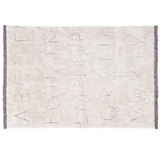 "Lorena Canals Teppich ABC waschbar & recycelt, Größe: 140 x 200 cm image"