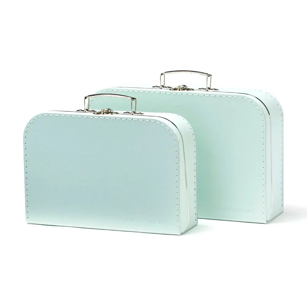 "Kids Concept  Papp-Köfferchen 2-er Set mint image"