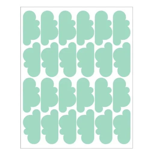 tresxics Wandsticker Wolken mint