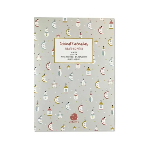 Ava & Yves Geschenkpapier Adventskalender Weihnachtstraum