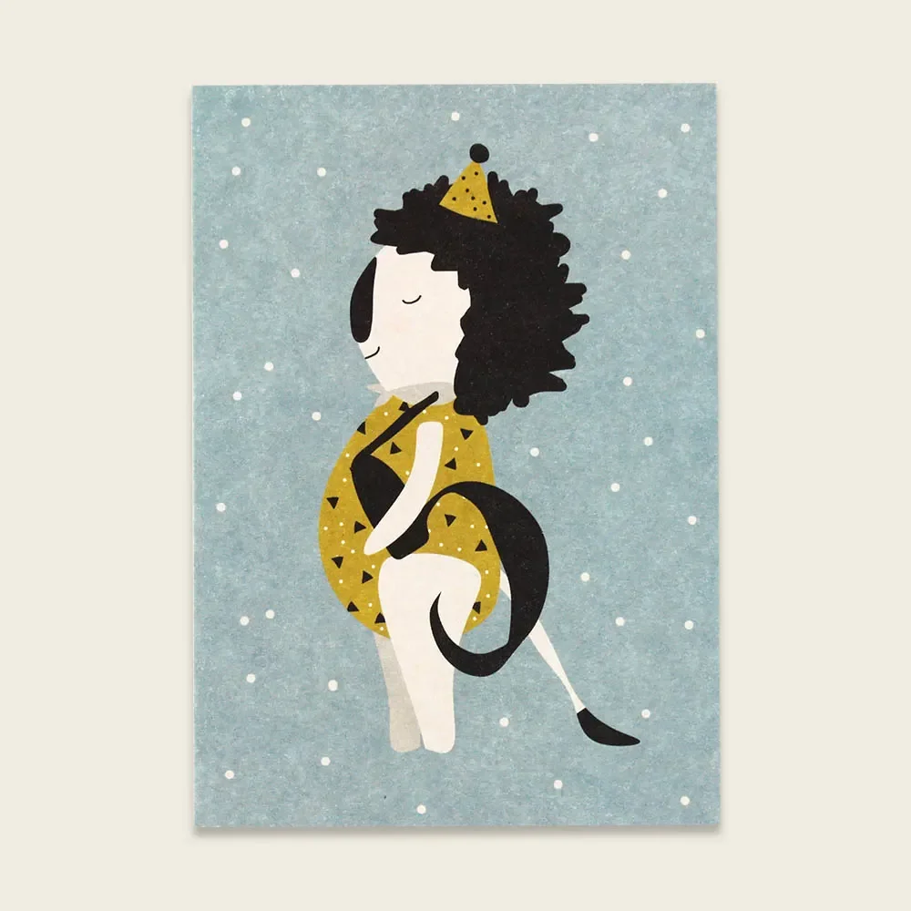 "Ava & Yves Postkarte Löwe "5" image"