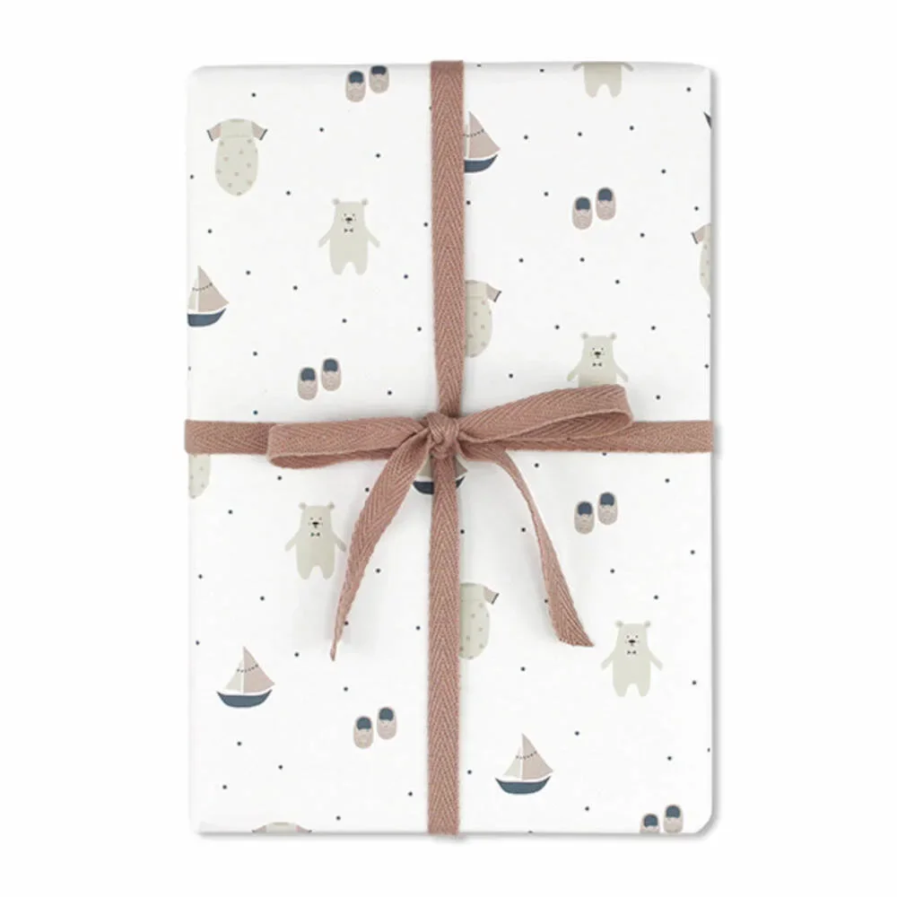 "Ava & Yves Geschenkpapier Bär/Schiff/Schuhe image"