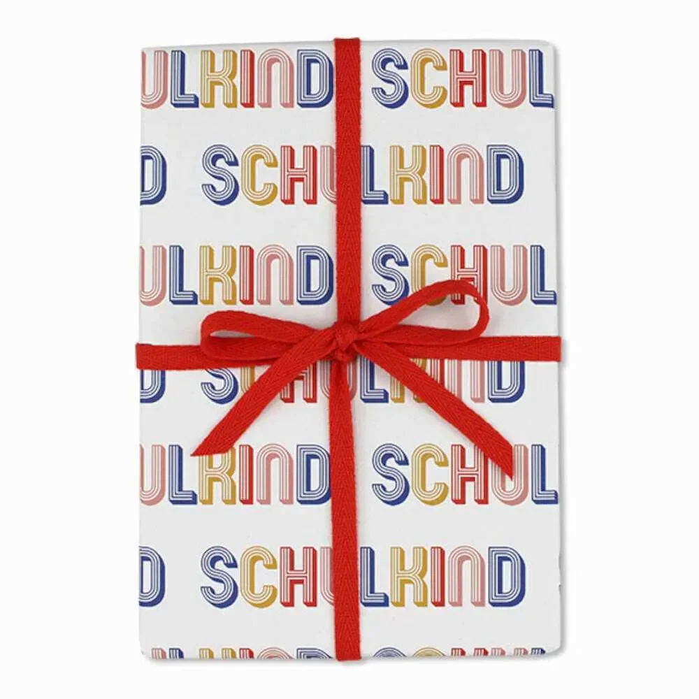 "Ava & Yves Geschenkpapier Schulkind image"