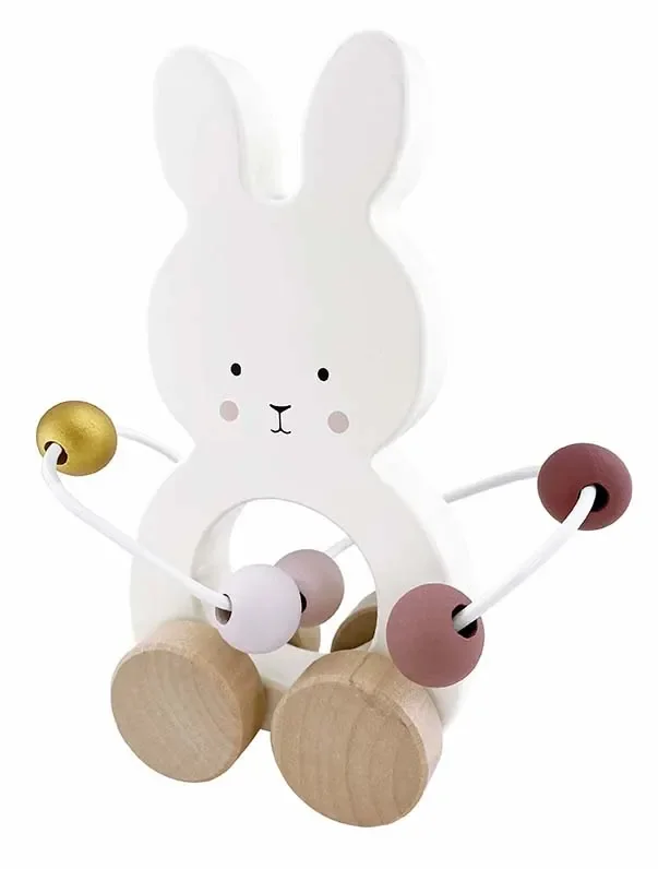 "Jabadabado Kinderspielzeug, Schiebetier, Schiebespielzeug - Bunny mit Motorikschleife image"