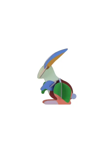 "Studio ROOF Ornament, Bastel-Set, 3D Wandobjekt - Hase image"