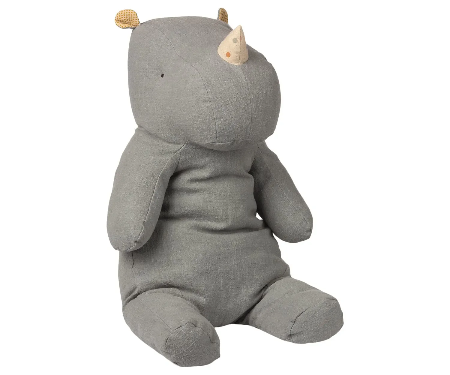 "Maileg Plüschtier, Kuscheltier, Stofftier - Safari-Freunde: Nashorn, Groß image"