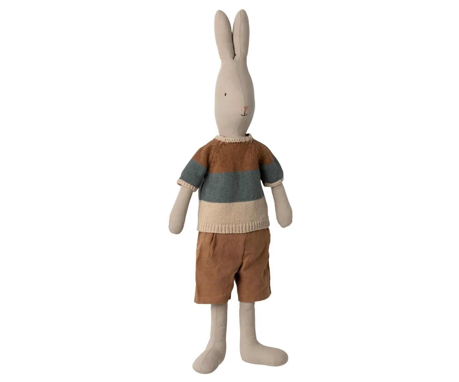 "Maileg Kinderspielzeug, Kinderpuppe - Kaninchen Größe 4, Klassisch - Strickhemd und Shorts image"