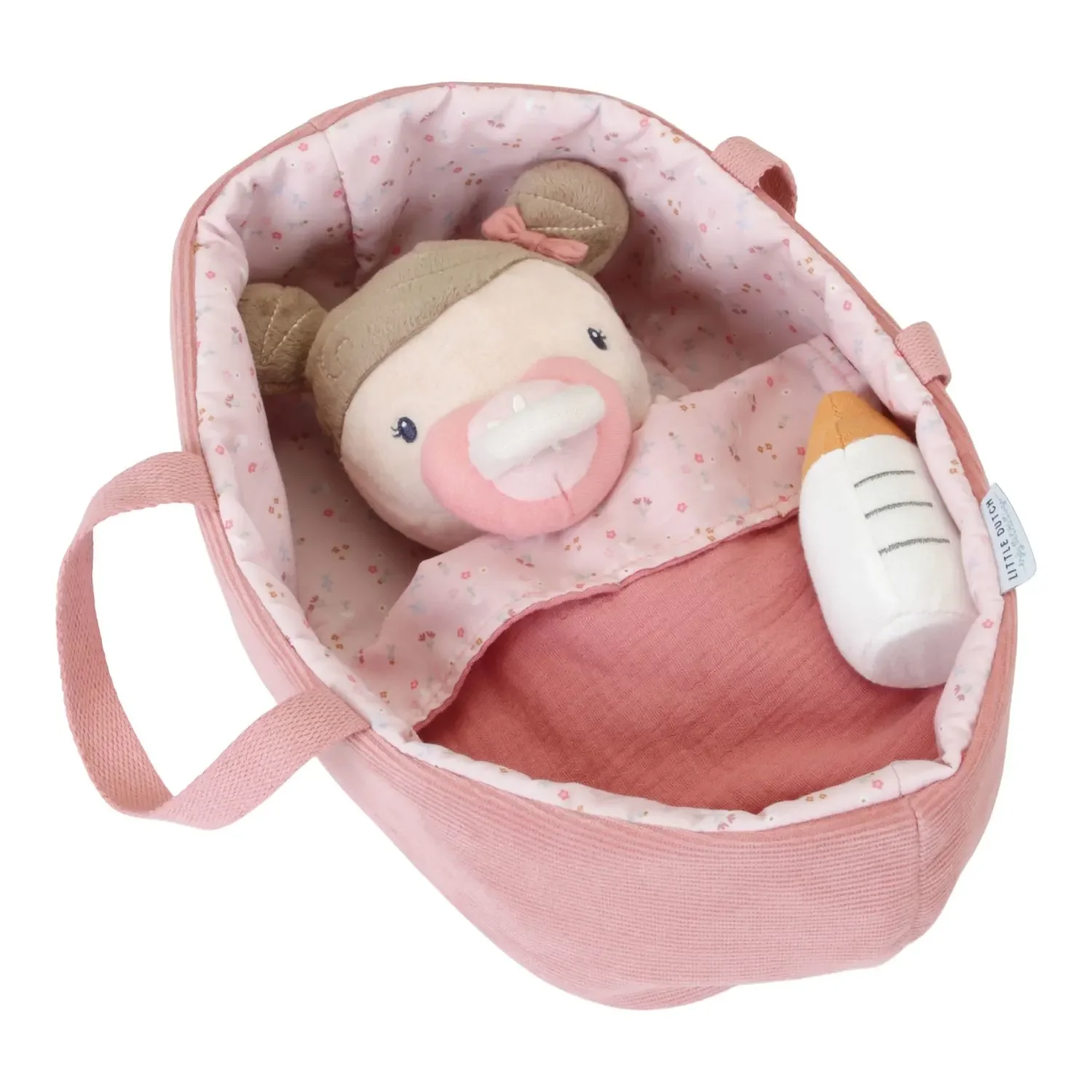 "Little Dutch Babypuppe, Stoffpuppe - Rosa, zum Kuscheln und Pflegen image"