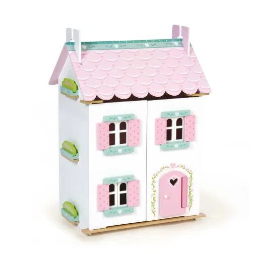 "Le Toy Van Puppenhaus Sweetheart Häuschen Holz bunt möbliert image"