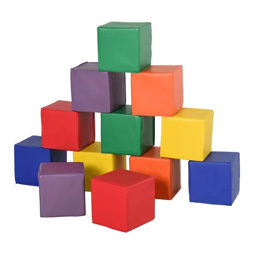 Bausteinset 12er-Set Schaumstoff Bausteine Bauklötze